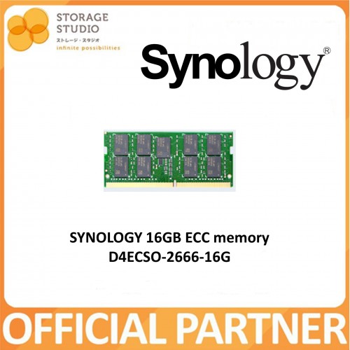SYNOLOGY DDR4 ECC Unbuffered SODIMM D4ECSO-2666-16G 